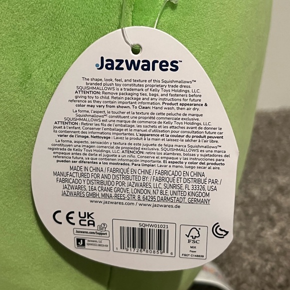 Squishmallows Livingston Green Potion Bottle FTM Halloween HTF 12” Kellytoy BNWT - Picture 5 of 7